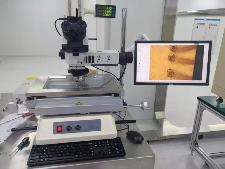 MC-A200B measuring microscope with XYZ moving stage for semiconductor wire bond inspection